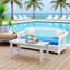 Outdoor Brown Table,Rectangle Outdoor Coffee Table-1353867830