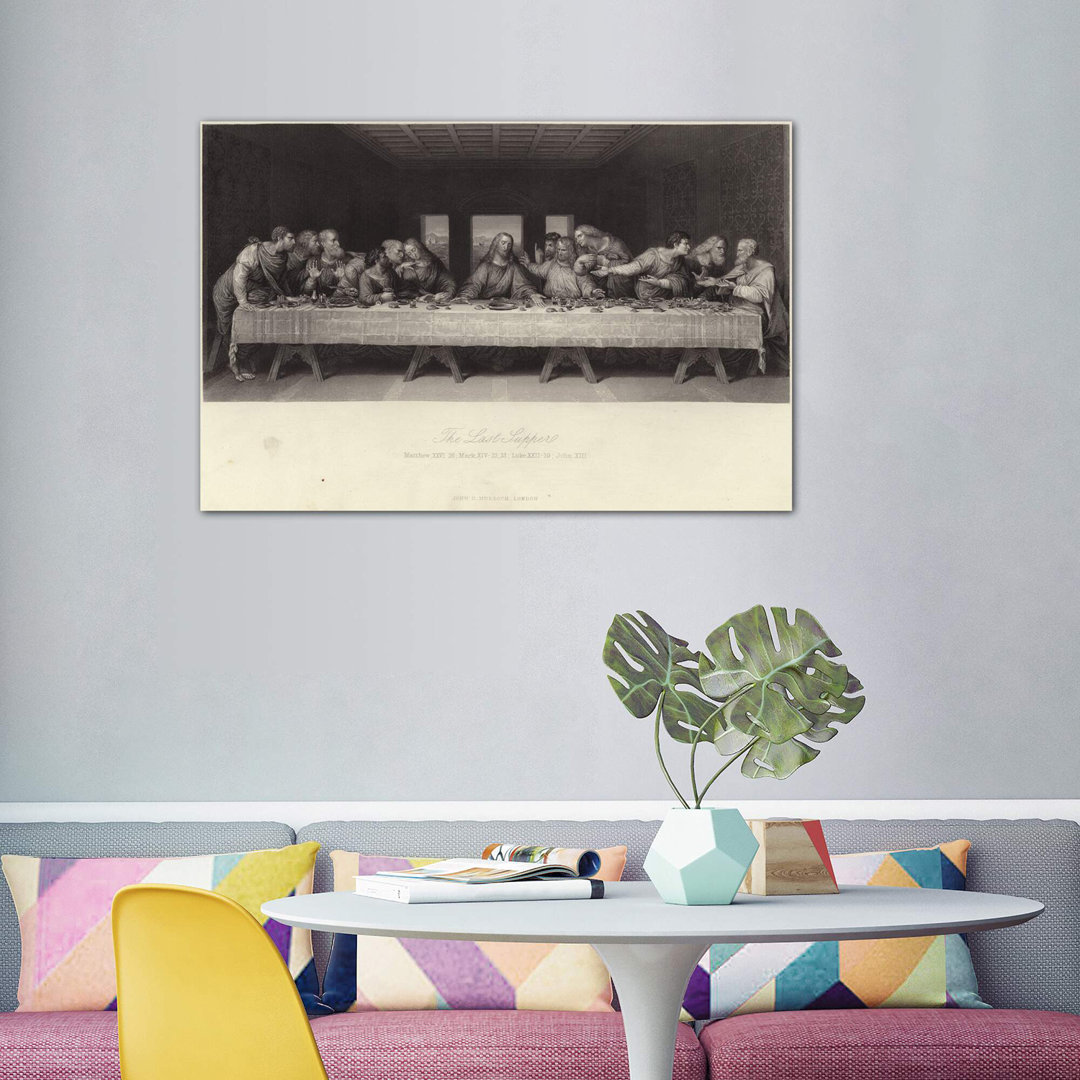 The Last Supper by Leonardo Da Vinci - Wrapped Canvas Painting