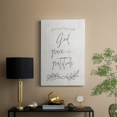 God Grace and Gratitude -Gallery Wraraped Cavas