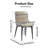 Abishan Modern Dining Chairs Set Of 2 ,2 Pieces Dining Room Chairs for Kitchen, Bar,Dining Room