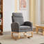 Chaise berçante avec pieds en bois massif-1647466139
