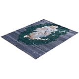 Overdyed One-of-a-Kind 8' 0" X 9' 10" Hand Knotted Area Rug