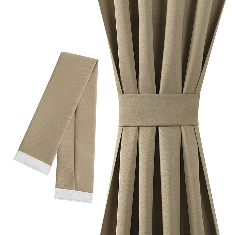 Wayfair Basics® Thermal Energy Saving Rod Pocket Door Curtain Panel, Taupe