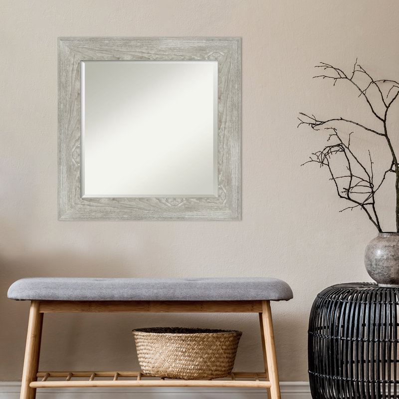 Miroir d'appoint mural Jodhveer, 26 po x 26 po