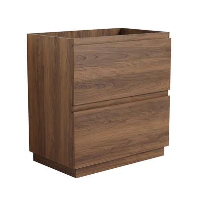 Armoire de salle de bain en bois avec deux tiroirs, armoire de style moderne pour salle de bain