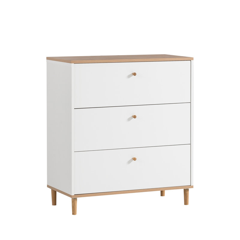 Hilda 80 cm W Chest of 3 Drawers