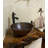 14" Round Copper Vessel Bathroom Sink--Handmade