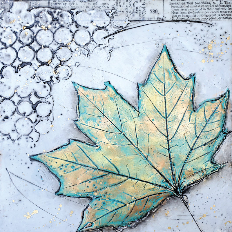 «Channeling Fall» par Brit Hallowell - impression, H 12 po x l 12 po, Toile tendue