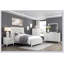 Antique White Finish Storage Chest with Five Drawers, Perfect for Modern and Traditional Bedrooms.