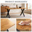 Dining Table with Steel Base-1171891864