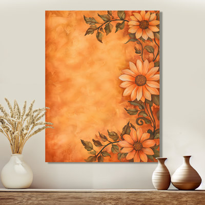 Velours symphonie de marguerite I - décor mural en métal tournesols, impression métallique traditionnelle