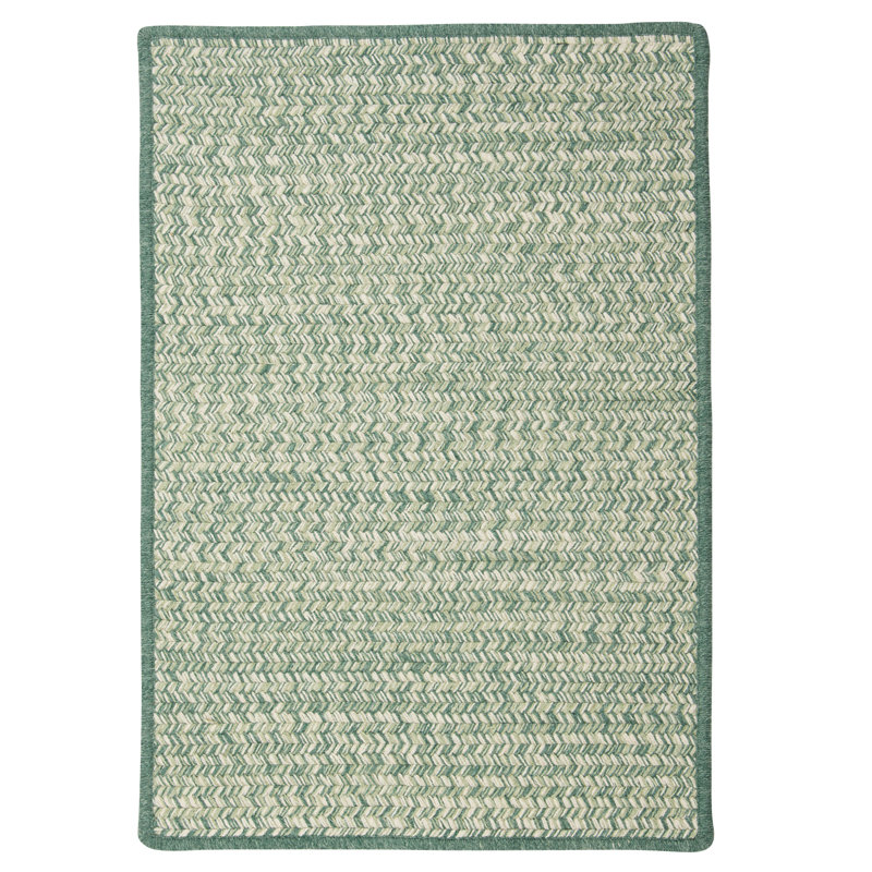 Tapis vert tressé Guntram, Rectangle 10 pi x 14 pi