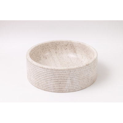 Bolo Stone Circular Vessel Bathroom Sink