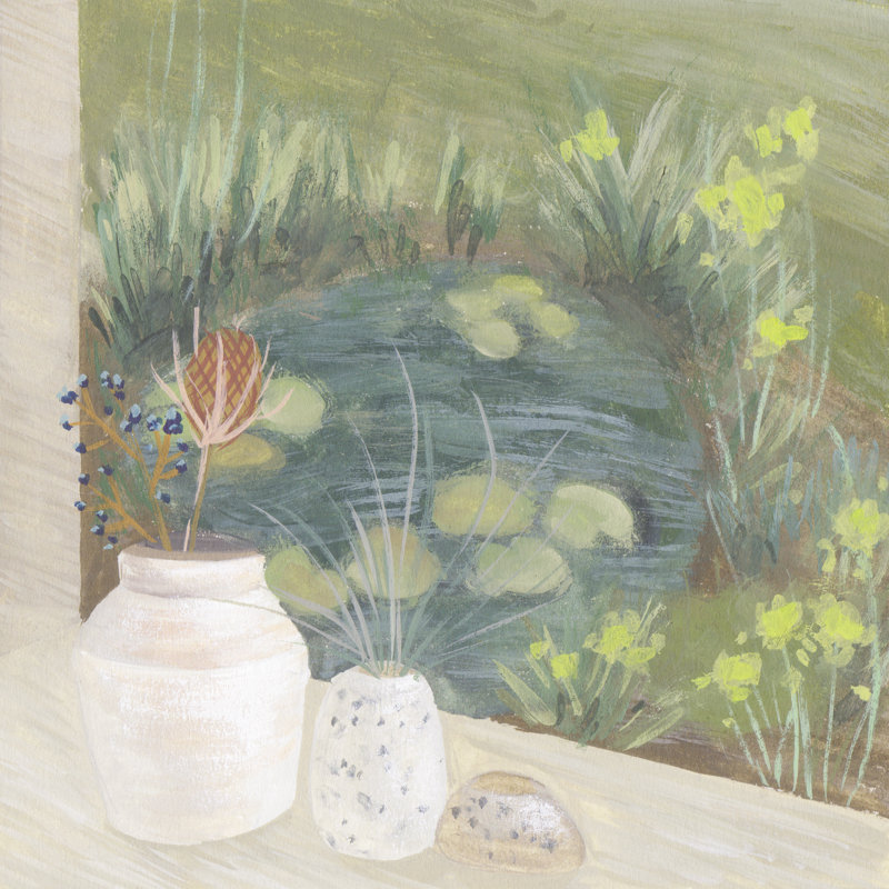 Window Plants IV 1 Piece Wrapped Canvas Painting, 30cm H x 30cm W x 3.8cm D