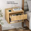Drawer Wall-Mounted Nightstand With Open Cubby-957530963-960233040