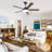 Vaczon 52" Dimmable Ceiling Fan with 3CCT LED Lights and Remote Control, 6 Speeds Reversible DC Motor, Timer, Double-Sided Wood Blades, 6''/10'' Downrods, for Indoor/Covered Outdoor Use-497709493