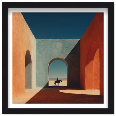 Cobalt Frontier Print by Oliver Gal