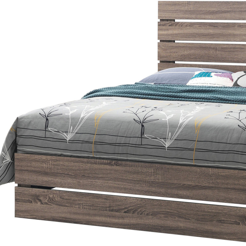 Meunier Standard Bed, Barrel Oak, Queen
