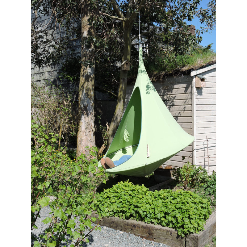Saffo Hanging Chair, 183cm H x 183cm W x 183cm D, Leaf Green
