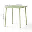 Table de salle à manger carrée d'extérieur - Table de patio imperméable en métal-1990008663