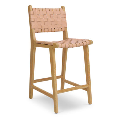 Leather Stool by Poly and Bark