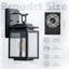Matte Black 15cm H Outdoor Sconce
