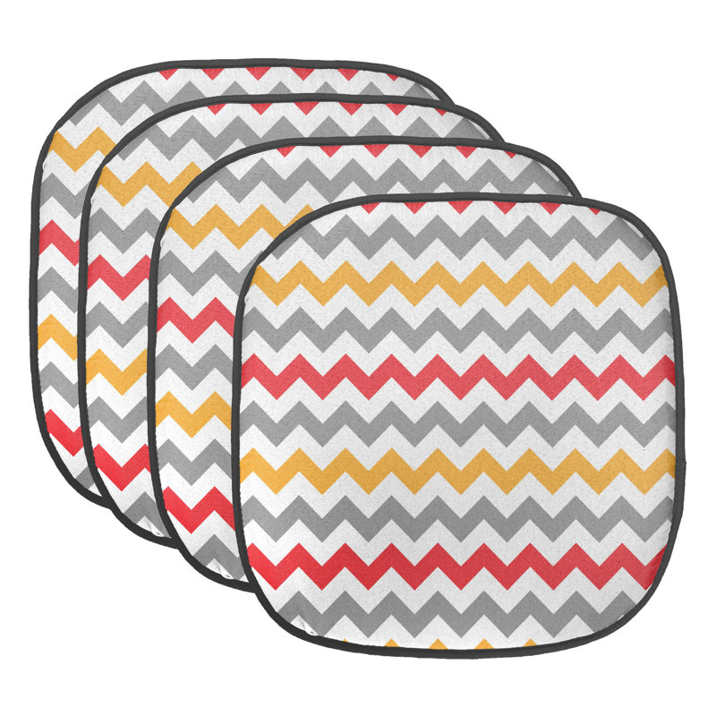 Coussin de siège rétro pour l'extérieur, Rouge / gris