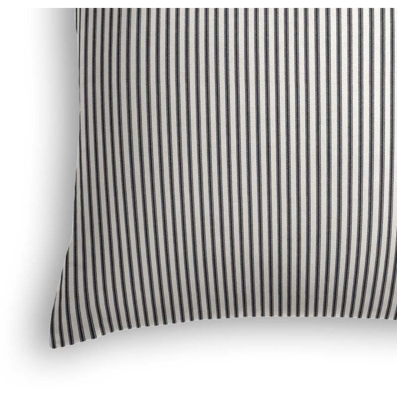 Square Pillow Cover & Insert, Black, 18" x 18"