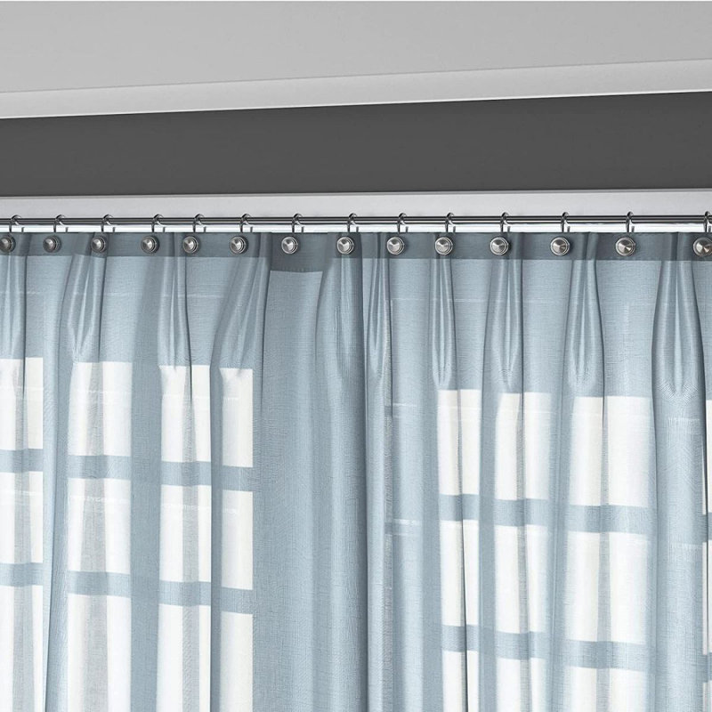Crochets de rideau de douche en alliage de zinc