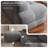 Oversized 145'' Modular Sectional Sofa with Chaise, Full Foam Structure for Comfort, Woven Texture Upholstery, Modern Living Room Couch, Compression Packaging Design, Grey-1172796403