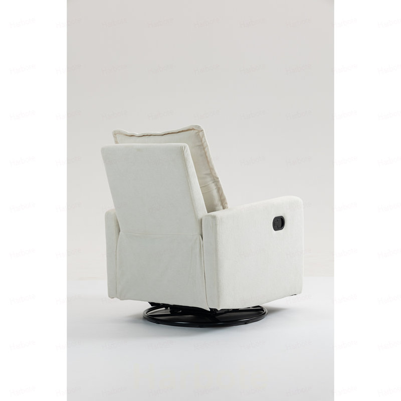 Fauteuil court en peluche, White