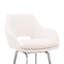 Tabouret de bar pivotant en similicuir et acier inoxydable brossé 30 po Freya-301631350