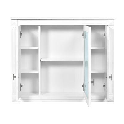Wall Mounted Medicine Cabinet with 4 Shelves