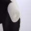 Chaise d'appoint rembourrée en tissu avec dossier incurvé et pieds en bois massif-1310105257