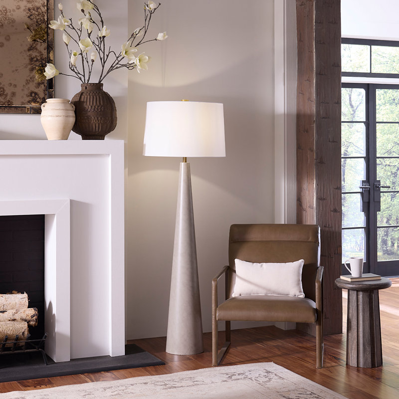 Alps Steel Floor Lamp, Warm Grey