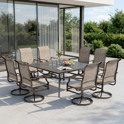 Salem 8 - Person Patio Dining Set with Square Table