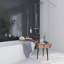 11"X 12.6" Herringbone Polished Glass Mosaic Tile-61266925