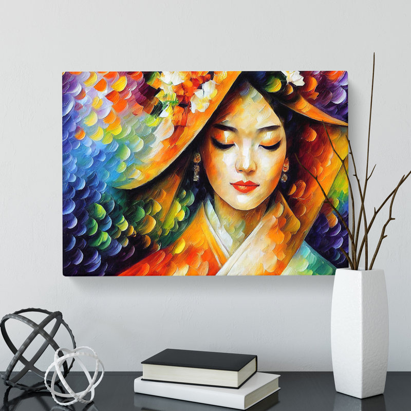 Shimmering Geisha Vol.3 - Wrapped Canvas, 50cm H x 76cm W x 3cm D