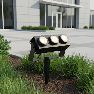 UltraBeam 36 Watt High Output Black Outdoor LED Spike Light 