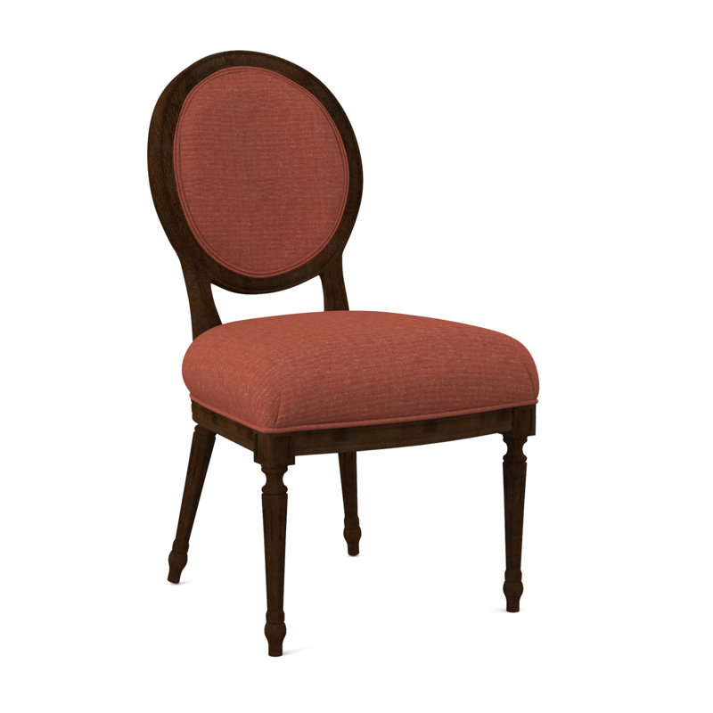 Dauphin Dining Chair, American Walnut, Libby Linen
