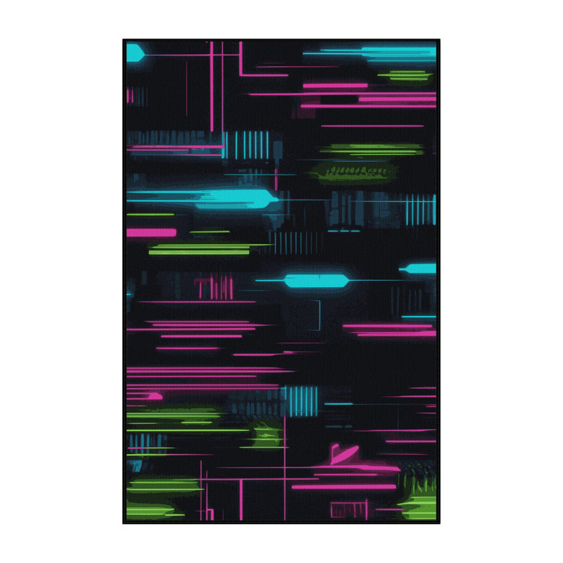 Laser Burst Rug, Rectangle 2' x 3'