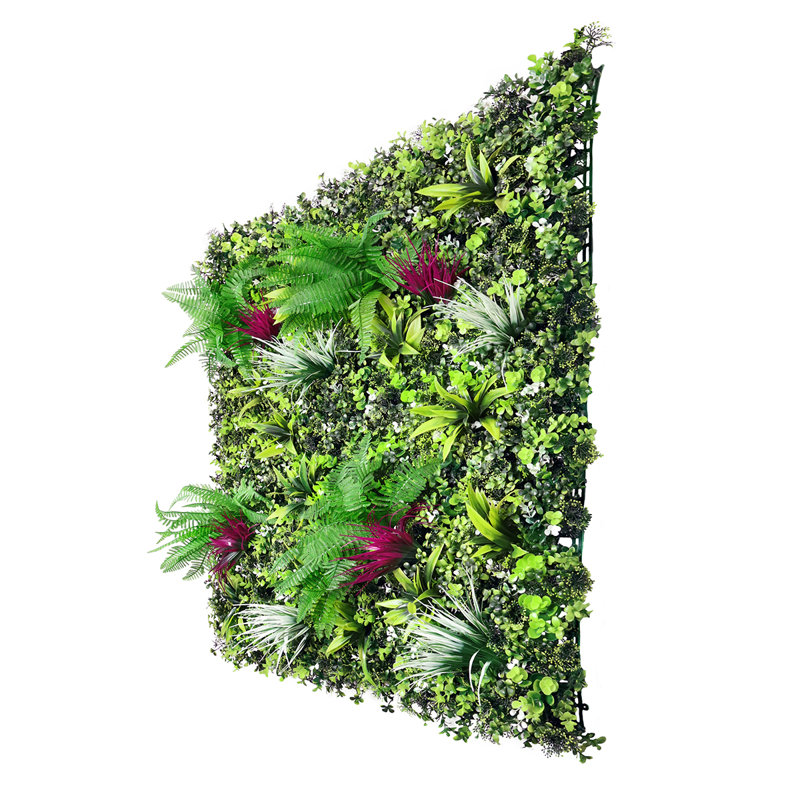 40" Artificial Boston Fern Yucca Grass Greenery Wall Panel Hedge Mat Backdrop Privacy Screen