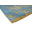 Hand Tufted Floral Area Rug in Blue/Gold-52732601