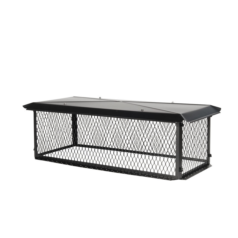 Steel Chimney Cap, 14" H x 35" W x 17" D