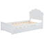 Lit plateforme en bois avec tête de lit et lit gigogne simple-1518491671