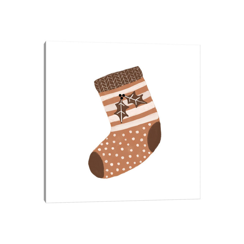 Xmas Stocking by Orara Studio - Wrapped Canvas Gallery-Wrapped Canvas Giclée, 93.98 cm H x 93.98 cm W x 1.91 cm D