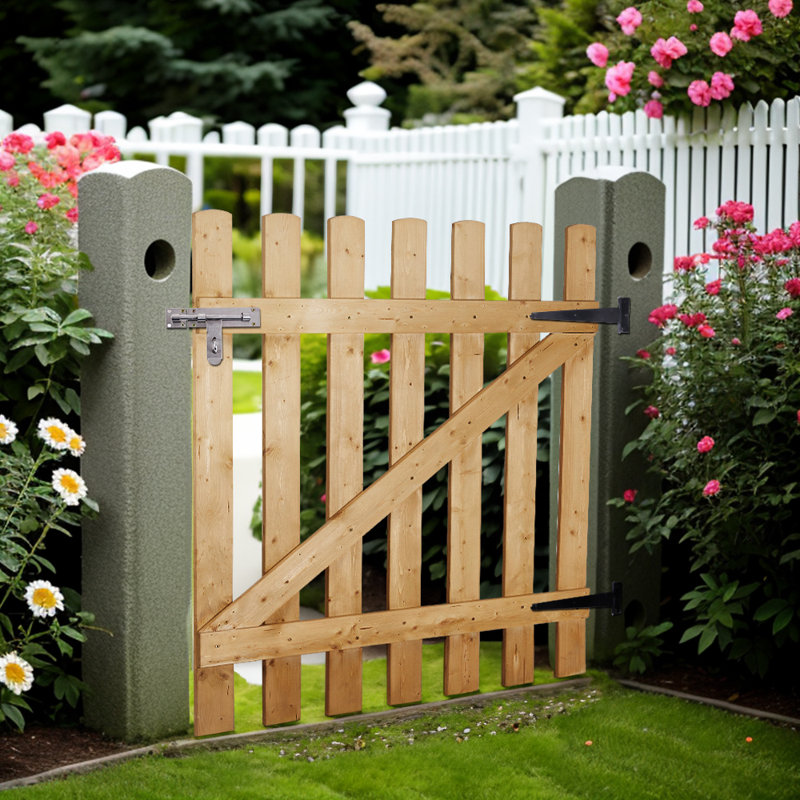 Arendt 90 cm W Gate Fencing with 1 Panel(s) Included, 180cm H x 90cm W