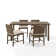 Lillebonne Rectangular 4 - Person 67.5" Long Dining Set with Cushions