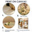 «Beige Wine Essence Kitchen», ensemble de 2 pièces d'art mural sur toile-2131884864-2131884865-2131884867