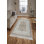 Tapis gris / blanc en velours tissé à plat Kenny Southwestern